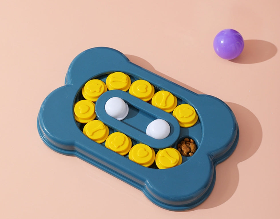 Slow Feeder Puzzle Bowl for Cats and Small Dogs