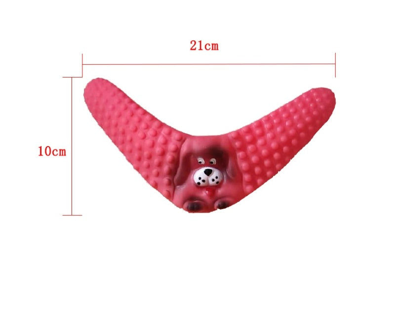 Rubber Boomerang Toy for Dogs