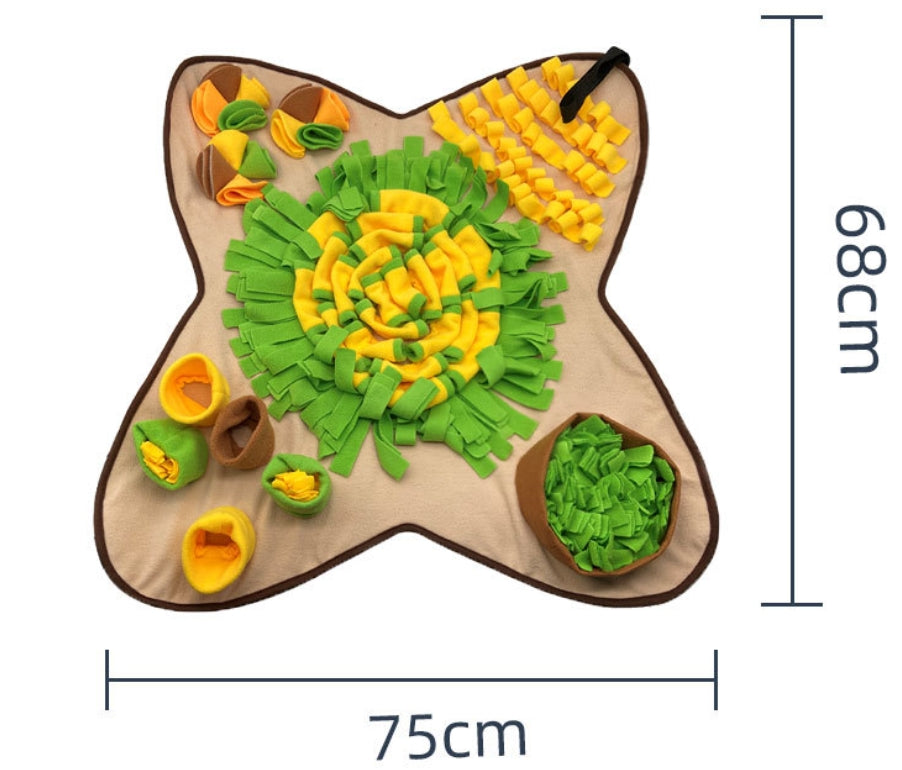 Veggie Garden Snuffle Mat for Cats and Dogs
