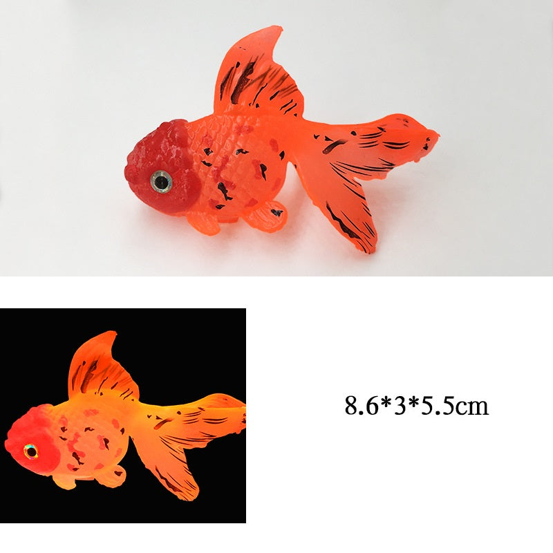 Silicone Glowing Goldfish for Fish Tank