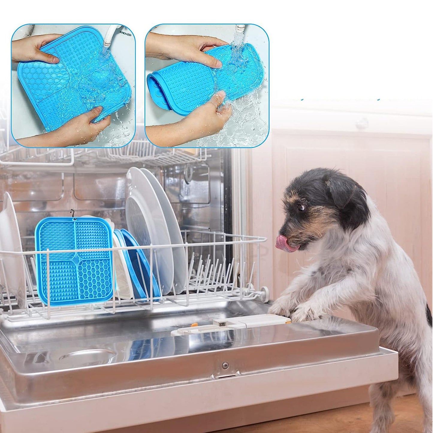 Rubber Multi-Textured Licking Pad for Dogs