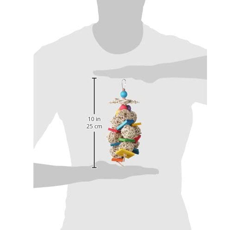 Rattan Ball Cluster Toy for Birds