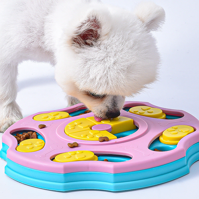 Pentagonal Sliding Food Puzzle Toy for Dogs