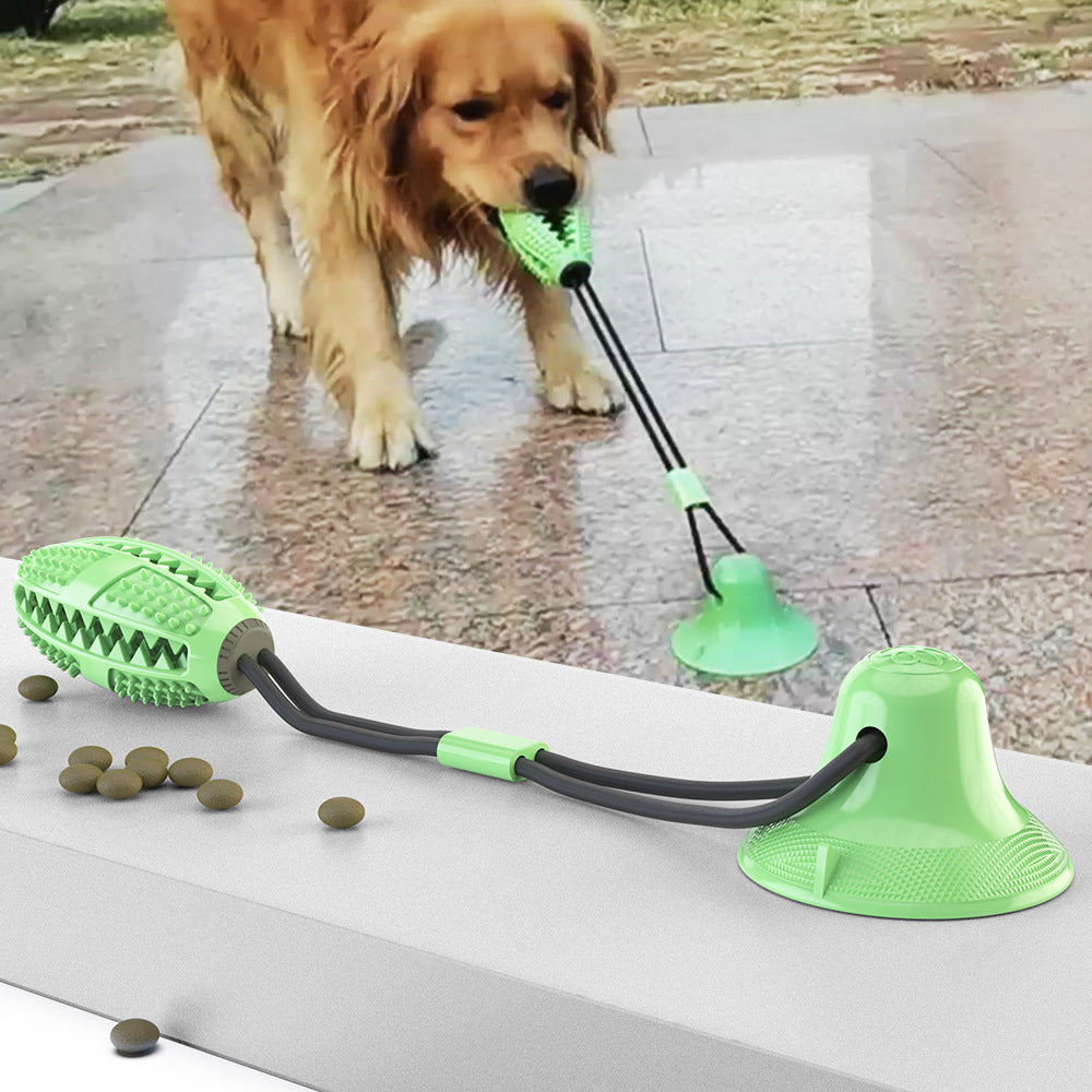 Food Puzzle Tug Toy with Suction Cup for Dogs