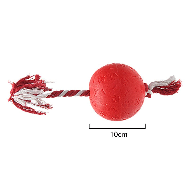 Interaktives Tauzieh-Leckerli-Spielzeug mit Ball für Hunde