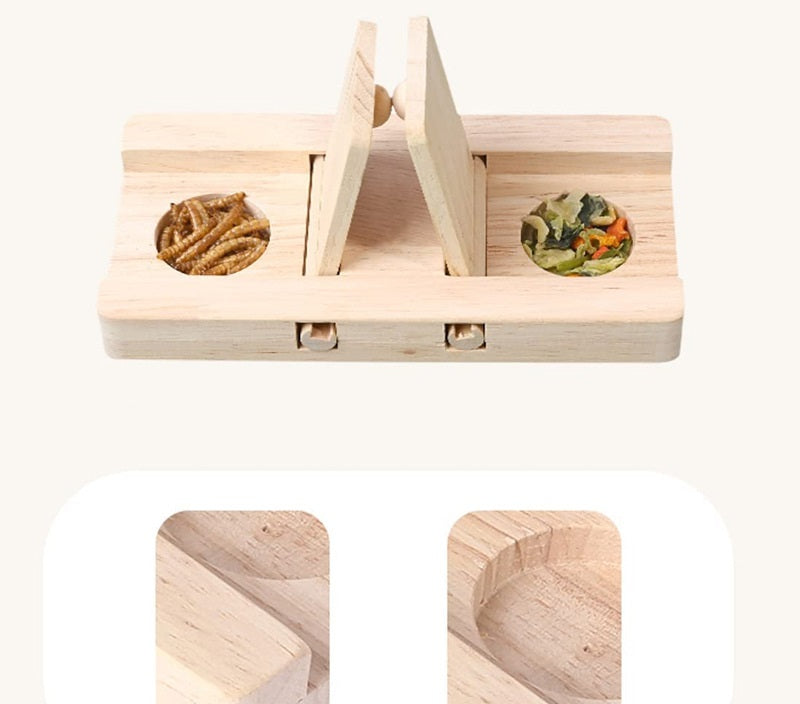 Wooden Foraging Puzzle for Hamsters