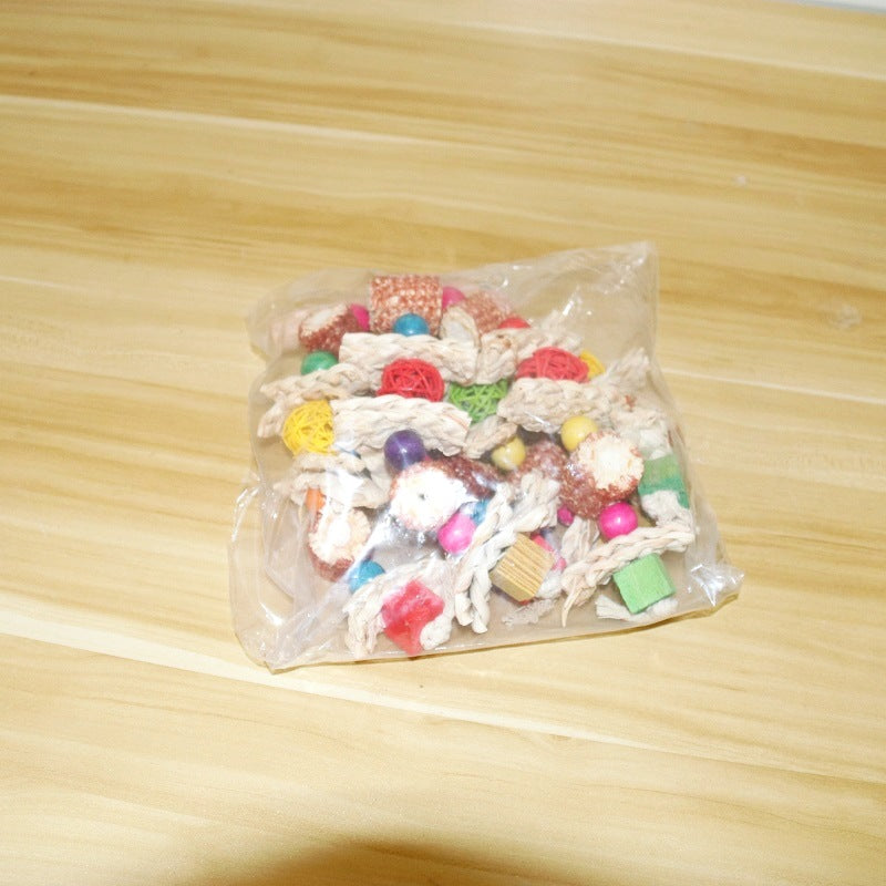 Jouet en Fibres de Maïs et Lianes pour Oiseau