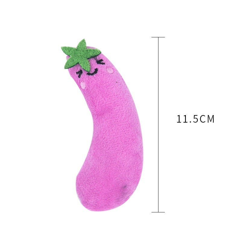 Plush Vegetable Catnip Toy