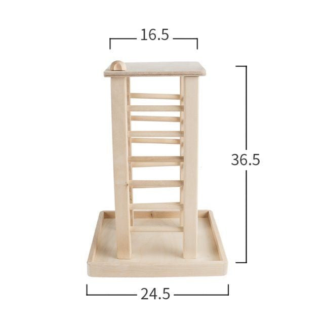 Wooden Rectangular Feeder for Rabbits