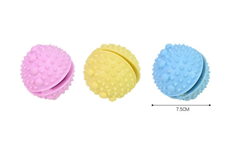 Rubber Macaroon Teeth Cleaning Food Puzzle for Dogs