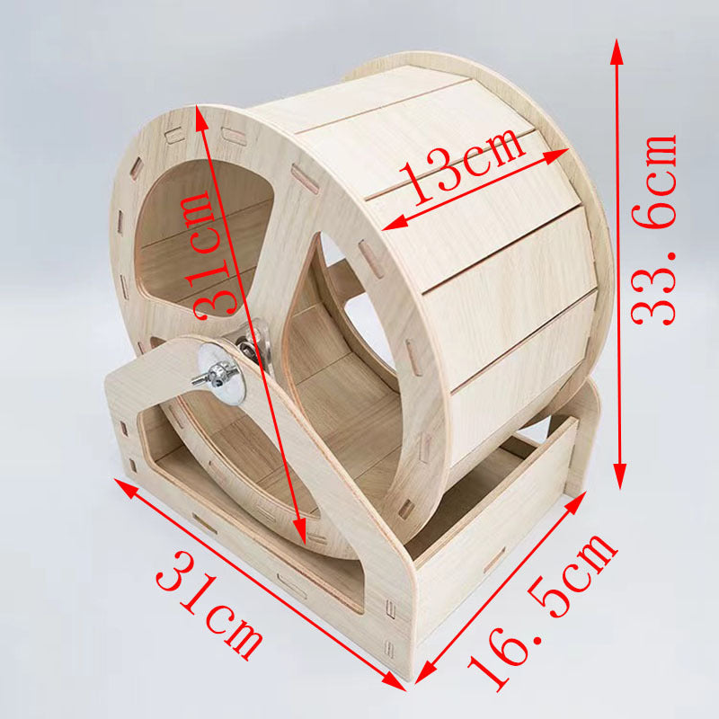 Roue en Bois pour Hamsters et Rongeurs