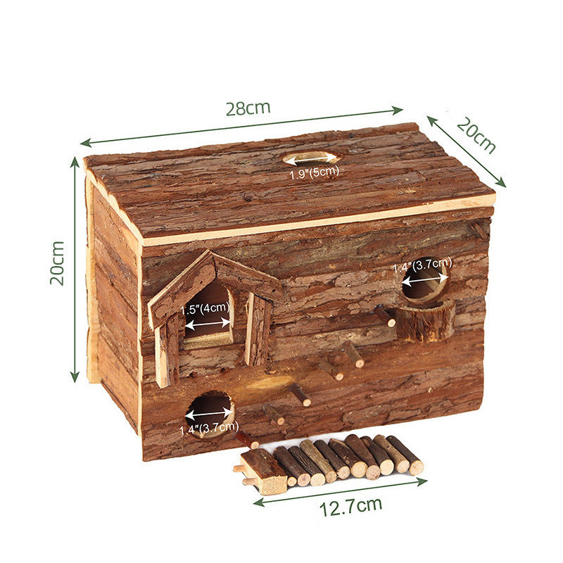 Wooden Cabin Nest for Hamsters