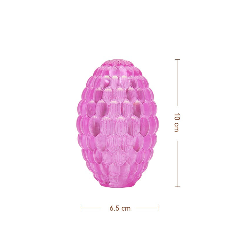 Rubber Lychee Food Dispenser Toy for Dogs