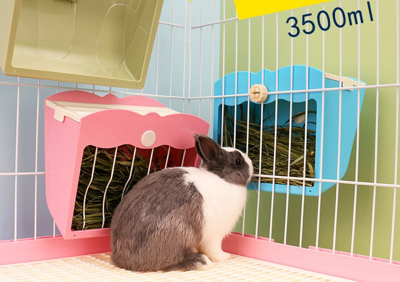 Dual-Use Feeder for Rabbits