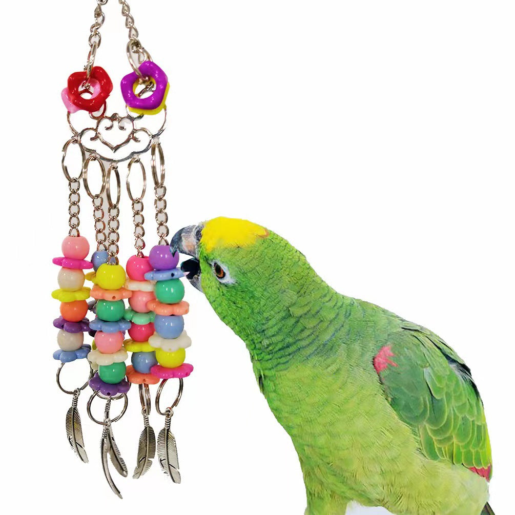 Metal and Acrylic Hanging Toy for Birds