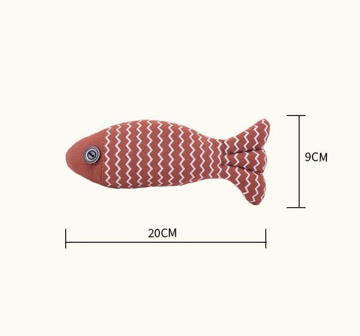 Sisal Catnip Fish Toy for Cats
