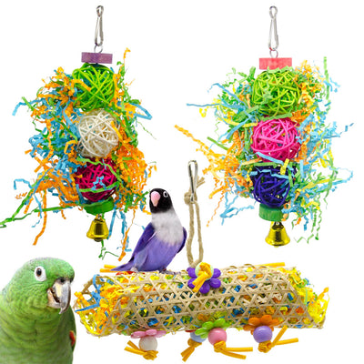 3-Piece Hanging Toy Set for Birds