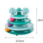 Four Layer Carousel Toy with Feather Teaser for Cats