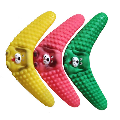 Rubber Boomerang Toy for Dogs