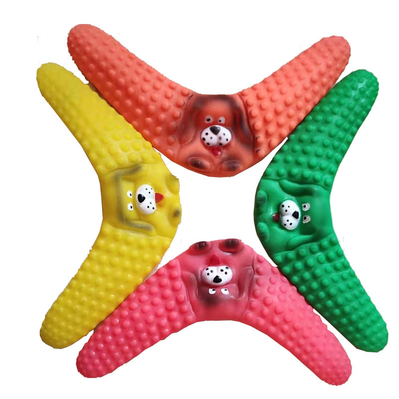 Rubber Boomerang Toy for Dogs