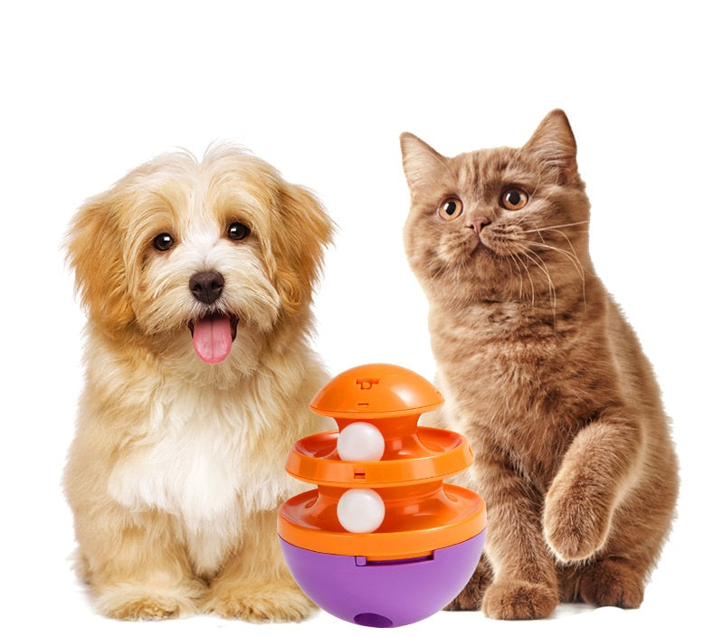 Carousel Tumbler Slow Feeder Toy for Dogs and Cats