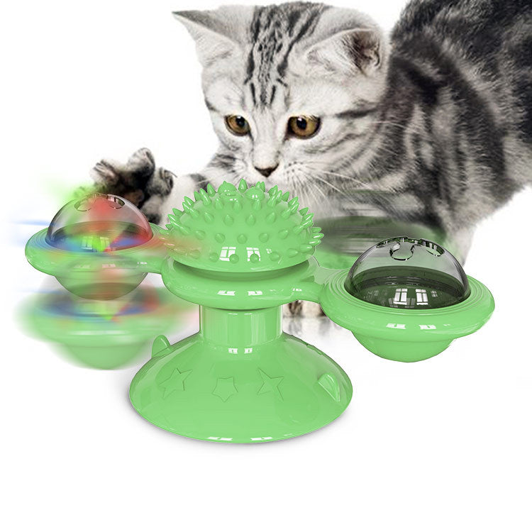 Light Up Catnip Fidget Spinner for Cats