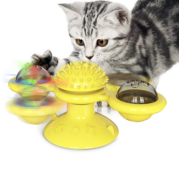 Light Up Catnip Fidget Spinner for Cats