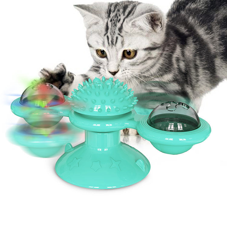 Light Up Catnip Fidget Spinner for Cats