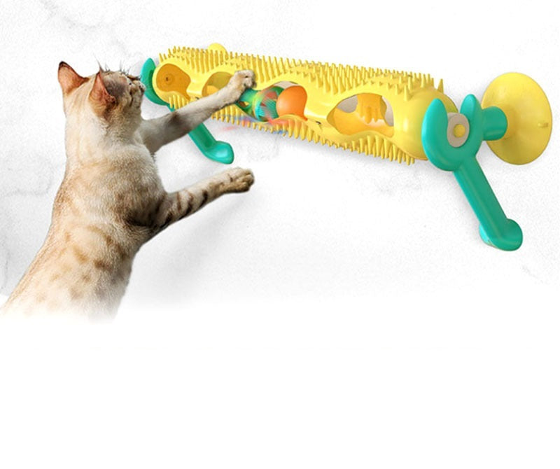 Light-Up and Catnip Ball Toy for Cats