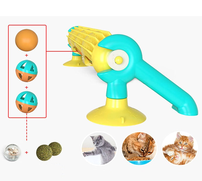 Light-Up and Catnip Ball Toy for Cats