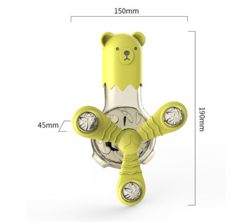 Leuchtender Fidget-Spinner für Katzen mit Bärenmotiv