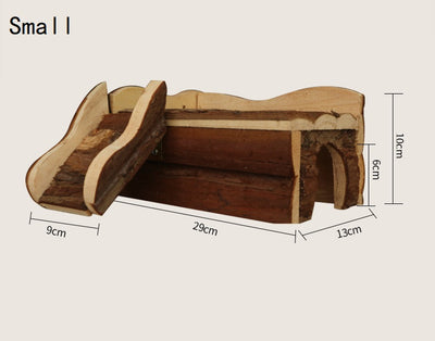 Wooden House with Ramp for Hamsters