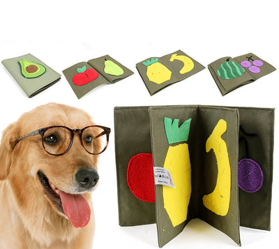 Fruit and Veggie Book Snuffle Mat for Dogs and Cats