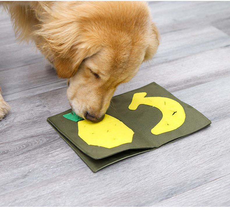 Fruit and Veggie Book Snuffle Mat for Dogs and Cats