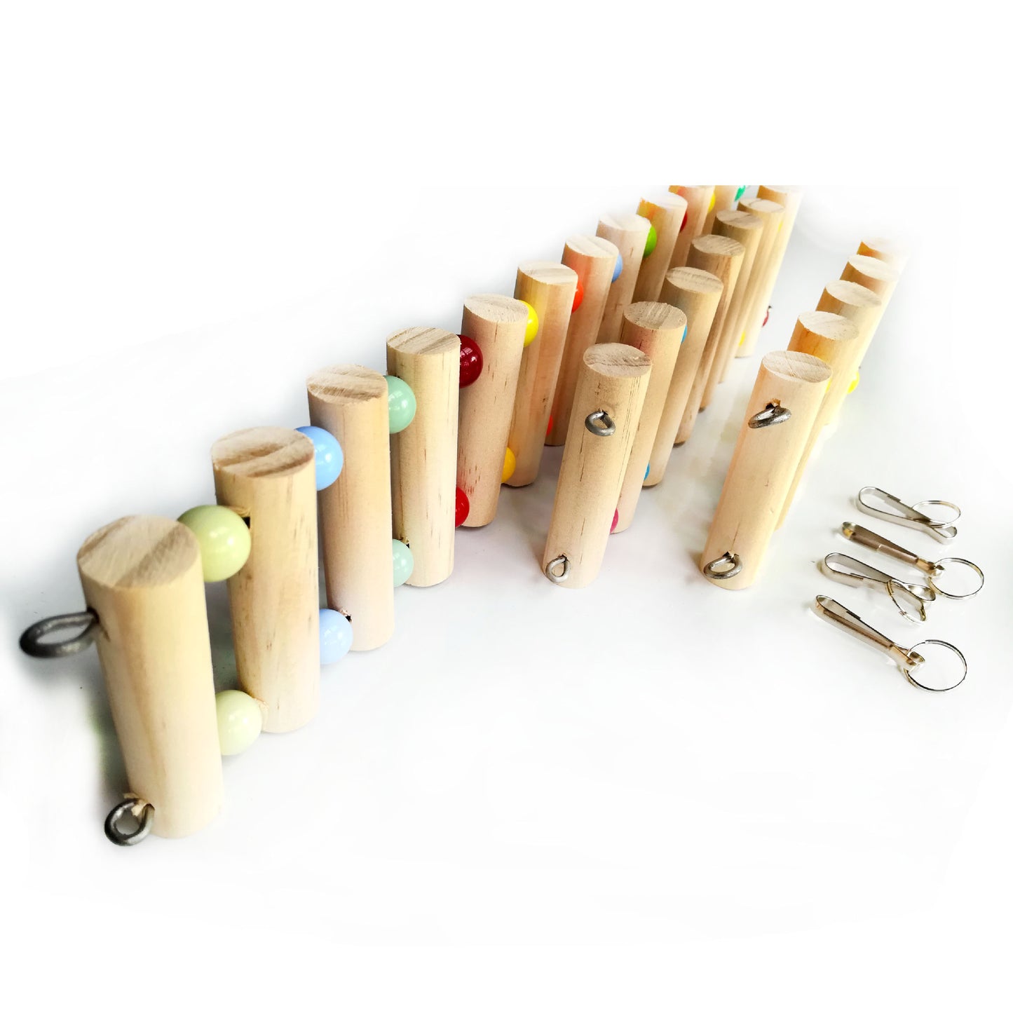 Échelle Arc-en-Ciel en Bois pour Oiseau et Hamster