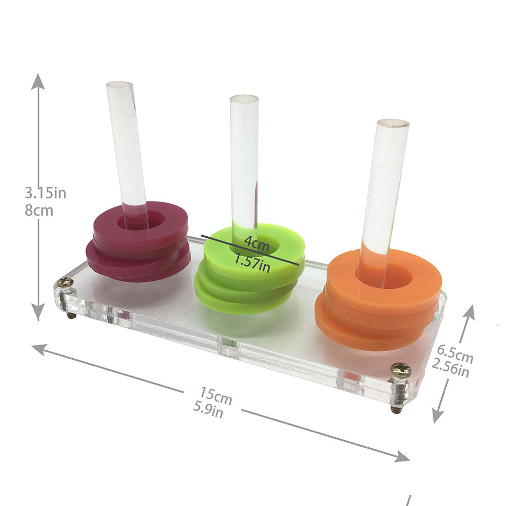 Acrylic Stacking Toy for Parrots