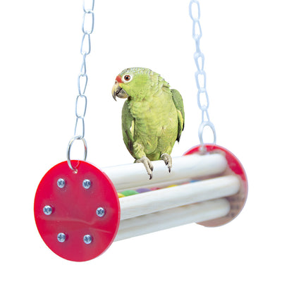Acrylic Cylinder Swing for Birds