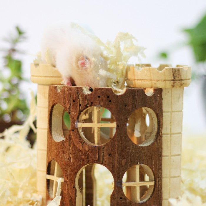 Wooden Castle for Hamsters and Rodents