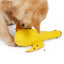 Plush Duck Food Puzzle Squeak Toy for Dogs