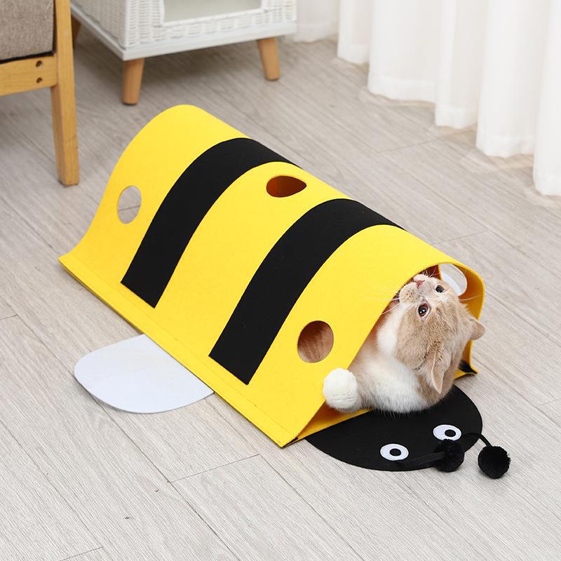 Tunnel in Bienenform für Katzen