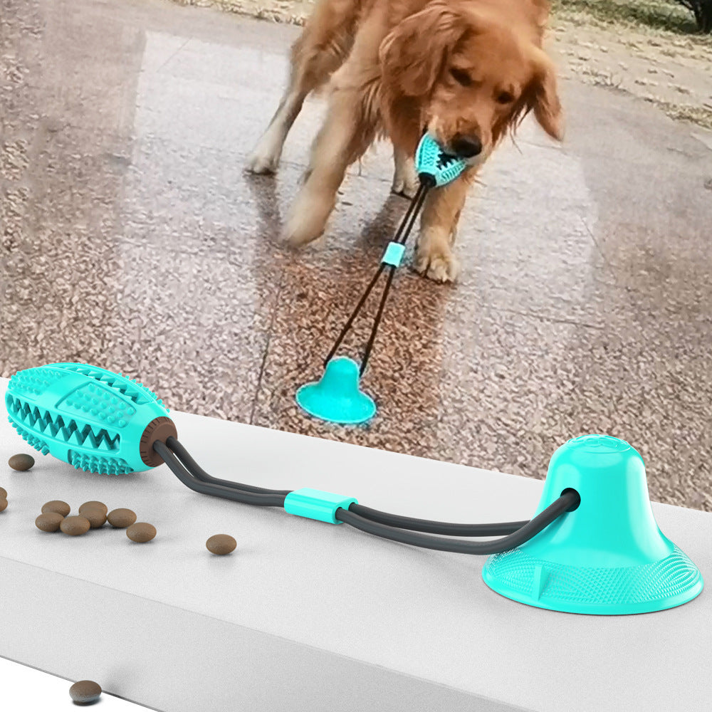 Futterpuzzle-Zerrspielzeug mit Saugnapf für Hunde