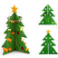 Mangeoire Arbre de Noël en Bois pour Lapins, Gerbilles et Hamsters