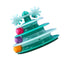 Four Layer Carousel Toy with Feather Teaser for Cats