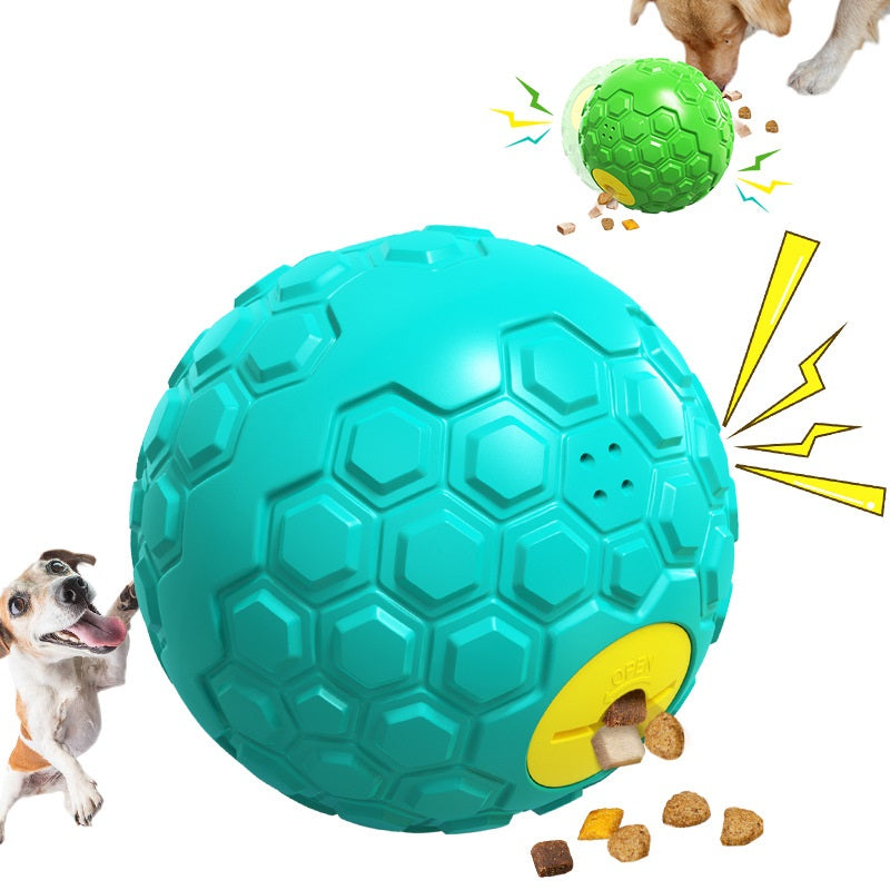 Quietschende Beißball-Futterpuzzle für Hunde
