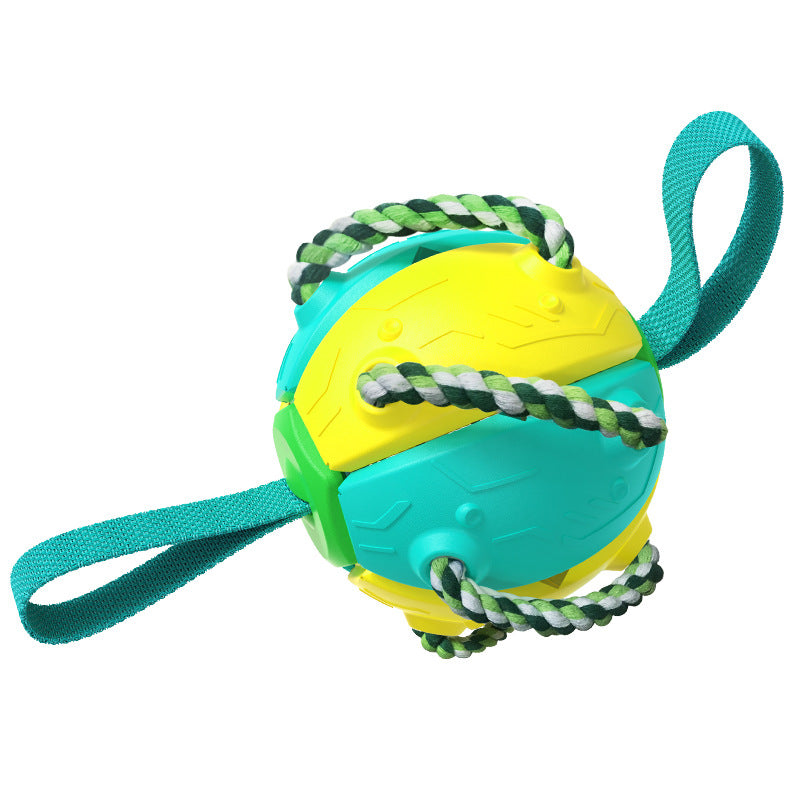 Jouet 3-en-1 Balle, Frisbee et Remorqueur pour Chien