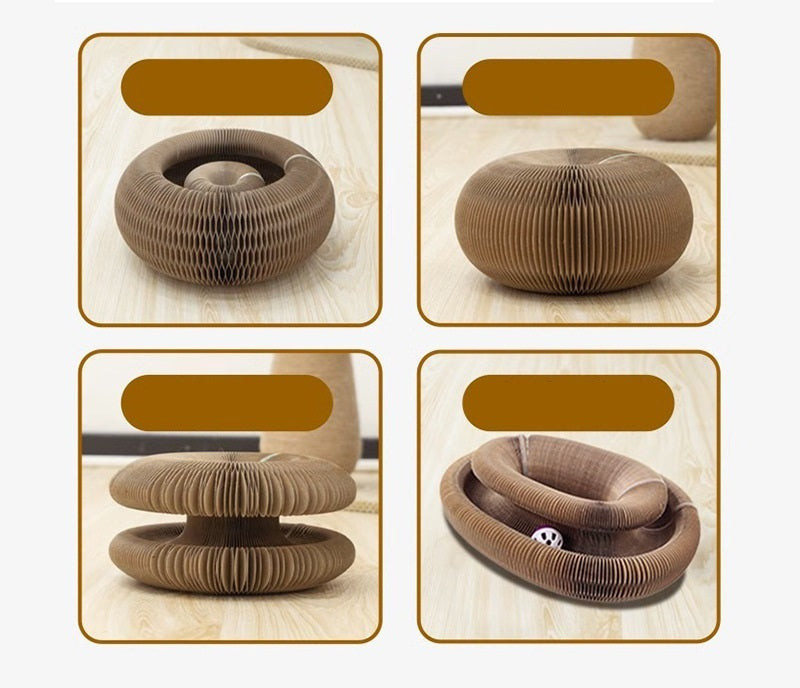Scratchboard and Ball Carousel for Cats