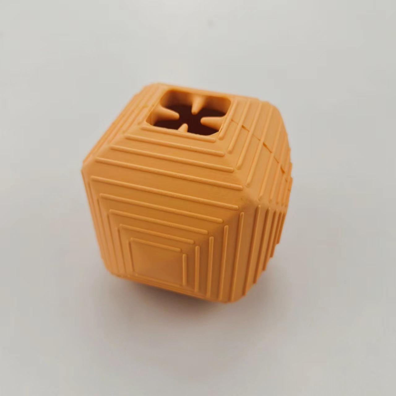 Gummi-Rhombus-Futterausgabe-Ball für Hunde