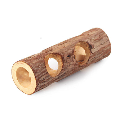 Wooden Toy Log for Rodents