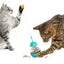 Futterpuzzle-Kippspielzeug mit Lockstab für Katzen