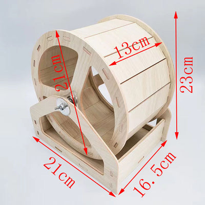 Roue en Bois pour Hamsters et Rongeurs